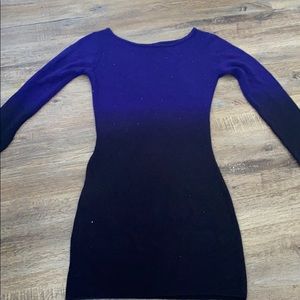 Navy and Black Sweater Dress